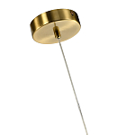 Подвесной светильник светодиодный с белым плафоном в виде цветка из фарфора и стали Flower Light Gold варинант исполнения - 2 | Loft Concept в Рязани