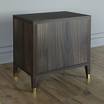 Тумба прикроватная с двумя ящиками Elsa Dreams Walnut варинант исполнения - 4 | Loft Concept в Рязани