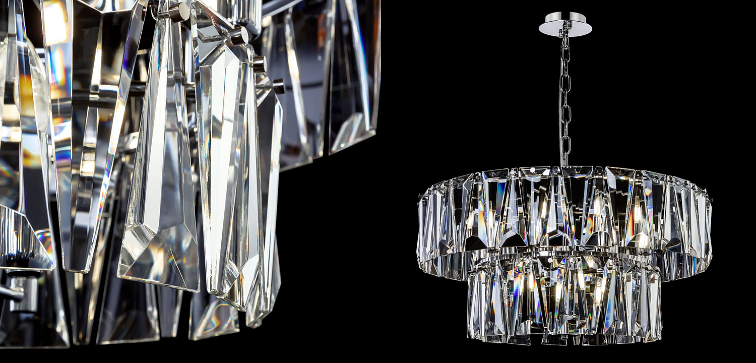 Люстра Ruby Crystal Chandelier Chrome 68 Люстра Ruby Crystal Chandelier Chrome 68 - Loft-Concept в Рязани