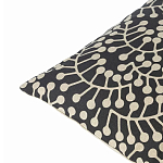 Подушка декоративная черного цвета Blossom Essence Grace варинант исполнения - 2 | Loft Concept в Рязани