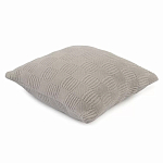 Подушка из хлопка рельефной вязки серого цвета Eden Line варинант исполнения - 1 | Loft Concept в Рязани