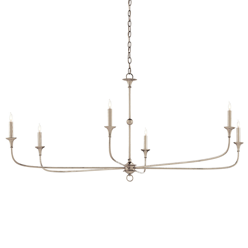 Люстра Smoothness of Silver Lines Серебро винтаж Люстра Smoothness of Silver Lines Серебро винтаж в Рязани | Loft Concept
