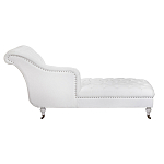 Кушетка белая с мягкой обивкой из велюра Michael Couch варинант исполнения - 2 | Loft Concept в Рязани