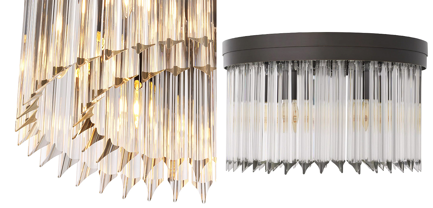Потолочный светильник Eichholtz Ceiling Lamp Evina Bronze Потолочный светильник Eichholtz Ceiling Lamp Evina Bronze - Loft-Concept в Рязани