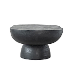 Столик кофейный черного цвета с овальной столешницей и круглым основанием Black Dalmen Table варинант исполнения - 6 | Loft Concept в Рязани