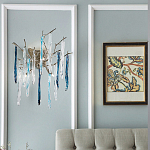 Бра с ветвистым каркасом из металла и подвесками из стекла Droplet Chandelier варинант исполнения - 2 | Loft Concept в Рязани