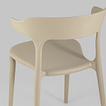 Бежевый стул из прочного PP-пластика JORIS варинант исполнения - 6 | Loft Concept в Рязани