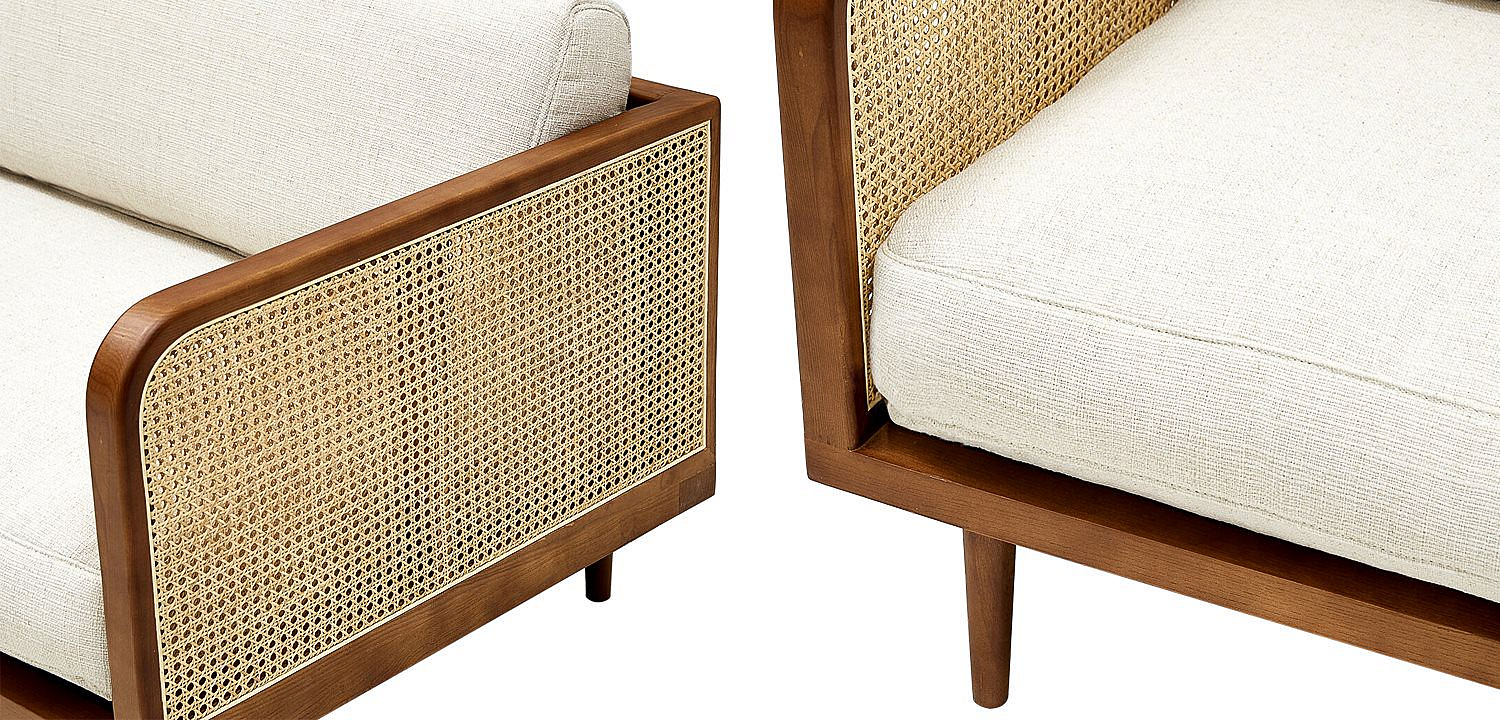 Диван Rattan Decor Sofa Ivory Диван Rattan Decor Sofa Ivory - Loft-Concept в Рязани