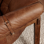 Двухместный диван Duncan винтажная коричневая кожа варинант исполнения - 6 | Loft Concept в Рязани