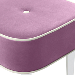 Квадратный мягкий пуф на белых ножках Winton Pouf Square варинант исполнения - 6 | Loft Concept в Рязани