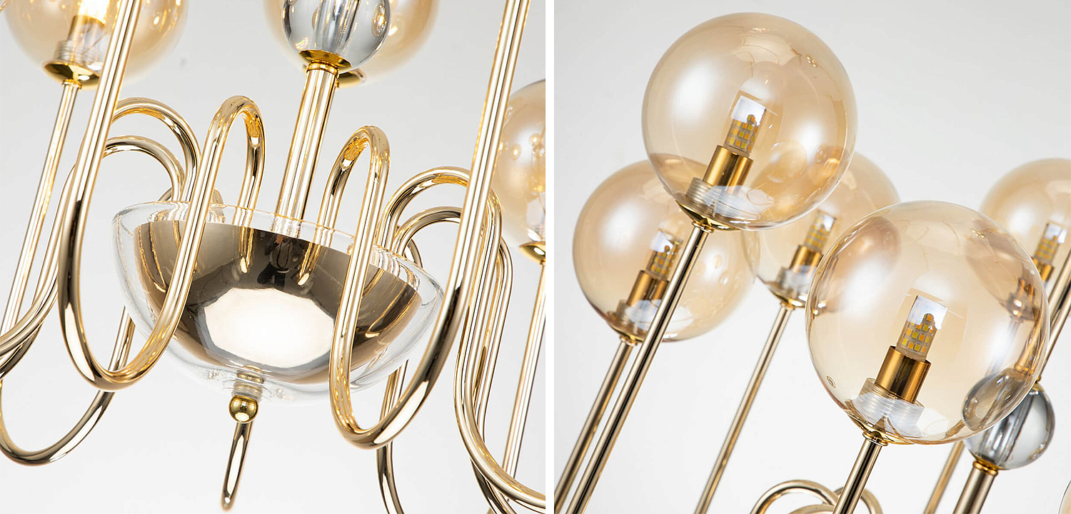 Люстра Sheiry Glass Ball Chandelier 9 Люстра Sheiry Glass Ball Chandelier 9 - Loft-Concept в Рязани