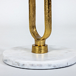 Кофейный столик с белой мраморной столешницей Clipper варинант исполнения - 3 | Loft Concept в Рязани