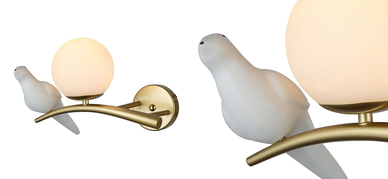 Бра с белой птицей Provence Bird Бра с белой птицей Provence Bird - Loft-Concept в Рязани