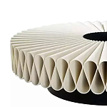 Дизайнерский журнальный стол круглый с фактурной столешницей Ifike варинант исполнения - 2 | Loft Concept в Рязани