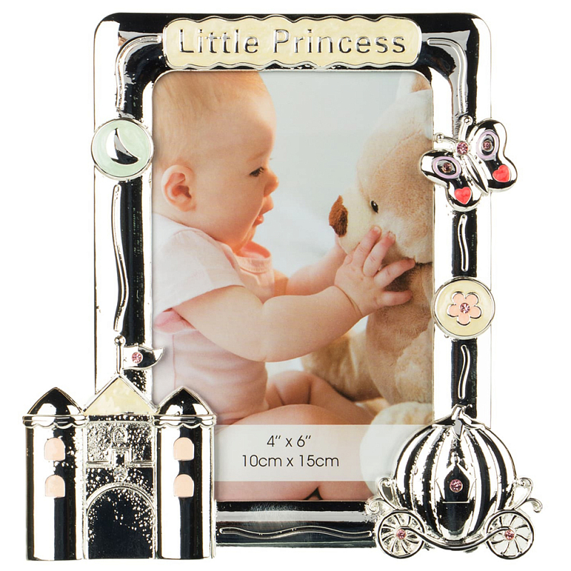 Фоторамка детская Childhood Corner Little Princess Серебряный Фоторамка детская Childhood Corner Little Princess Серебряный в Рязани | Loft Concept