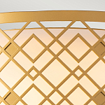 Потолочный светильник золотого цвета с каркасом в виде геометрических ромбов Elstead Lighting варинант исполнения - 5 | Loft Concept в Рязани