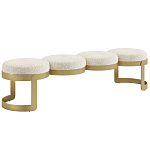 Дизайнерская Банкетка Leola латунь  варинант исполнения - 1 | Loft Concept в Рязани