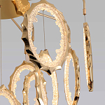 Потолочный светильник светодиодный с золотистым каркасом Ring of Fire варинант исполнения - 3 | Loft Concept в Рязани