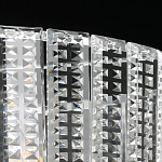 Люстра круглая на цепи цвета хром с прозрачными рельефными хрустальными пластинами Textured Glass Chandelier варинант исполнения - 8 | Loft Concept в Рязани