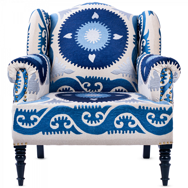 Кресло Accent Chairs Indigo Sun Темно-синий Кресло Accent Chairs Indigo Sun Темно-синий в Рязани | Loft Concept