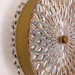 Бра с плафоном из рельефного стекла Peony Glass Bronze  варинант исполнения - 3 | Loft Concept в Рязани