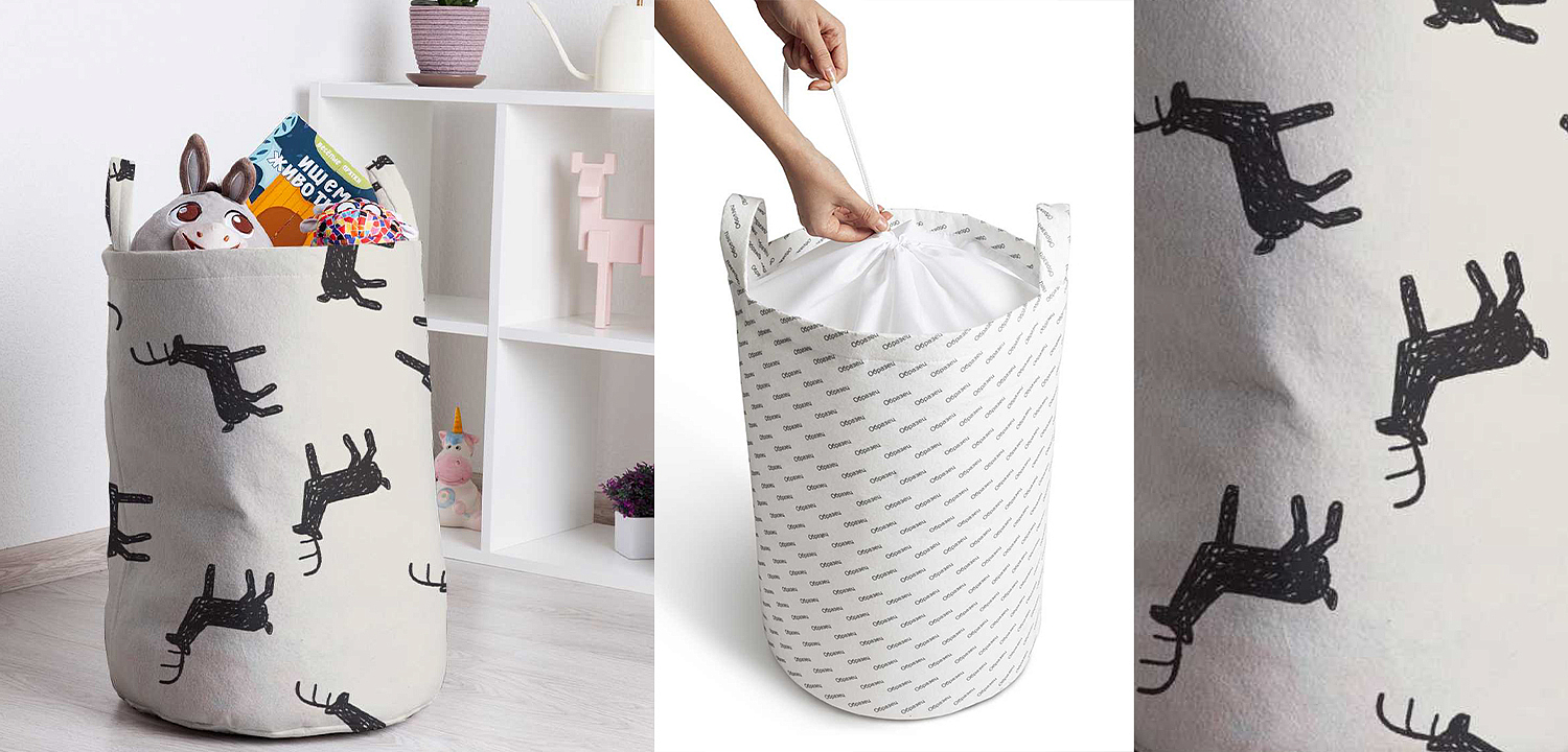 Корзина Deer Pattern Basket Корзина Deer Pattern Basket - Loft-Concept в Рязани