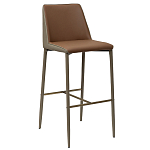 Стул барный с терракотовой обивкой из экокожи Spectacular High Chair варинант исполнения - 1 | Loft Concept в Рязани
