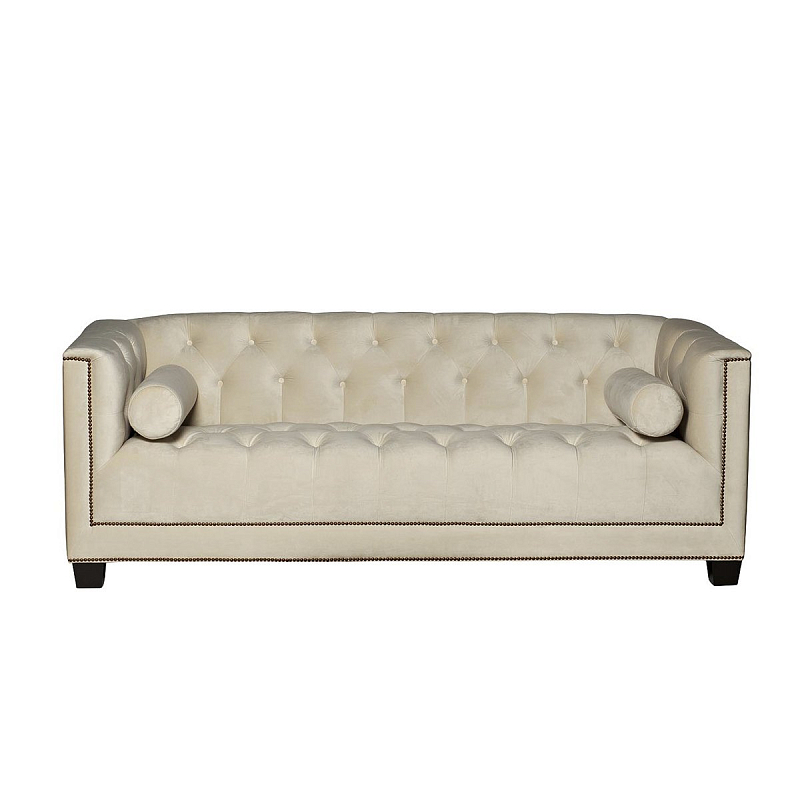 Диван Modern Velvet Tuxedo Sofa ivory ( слоновая кость ) Диван Modern Velvet Tuxedo Sofa ivory ( слоновая кость ) в Рязани | Loft Concept
