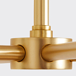 Люстра золотая с белыми тканевыми абажурами Coolness варинант исполнения - 3 | Loft Concept в Рязани