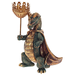 Подсвечник в виде дракона Dragon candlestick Green Gold Brown L or R варинант исполнения - 3 | Loft Concept в Рязани