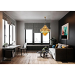 Люстра с каскадом из разноцветных круглых подвесов Key Lustar варинант исполнения - 2 | Loft Concept в Рязани