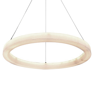 Люстра круглая с цельным каменным корпусом Unbreakable Stone