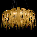 Люстра круглая подвесная с металлическими дугами и длинными цепочками 80 см Atlantis Chain варинант исполнения - 16 | Loft Concept в Рязани