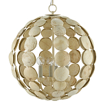 Люстра в форме шара с декором из круглых декоративных элементов Texture Discs варинант исполнения - 2 | Loft Concept в Рязани