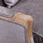 Кресло Ava Classical Armchair brown and grey velour варинант исполнения - 4 | Loft Concept в Рязани