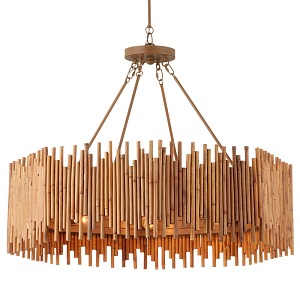 Люстра с абажуром из ротанга Wicker Furniture