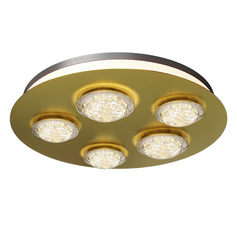 Потолочный светильник Pharao 3000К 56Вт Латунь Черный в Рязани | Loft Concept 