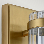 Бра вертикальное с рифленым стеклянным плафоном и прямоугольным основанием Quintiesse варинант исполнения - 2 | Loft Concept в Рязани