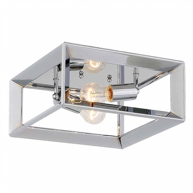 Потолочный светильник Rectangle Chrome ceiling lamp Хром Потолочный светильник Rectangle Chrome ceiling lamp Хром в Рязани | Loft Concept