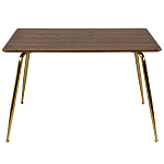 Обеденный стол на металлических ножках Casey Brass Dining Table варинант исполнения - 4 | Loft Concept в Рязани