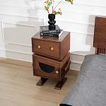 Тумбочка прикроватная с ящиком и дверцей Робот Robot Desk варинант исполнения - 3 | Loft Concept в Рязани