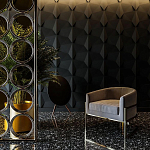 Гипсовая 3D Панель BATOID варинант исполнения - 1 | Loft Concept в Рязани