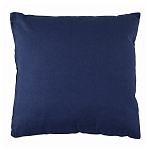 Подушка декоративная хлопковая синего цвета с абстрактным принтом Elysian Flow Azure варинант исполнения - 2 | Loft Concept в Рязани