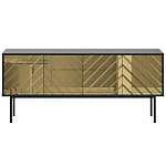 Длинная тумба с зеркальным декором Serena варинант исполнения - 10 | Loft Concept в Рязани