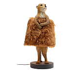 Настольная лампа Цурикат плафон из меха варинант исполнения - 1 | Loft Concept в Рязани