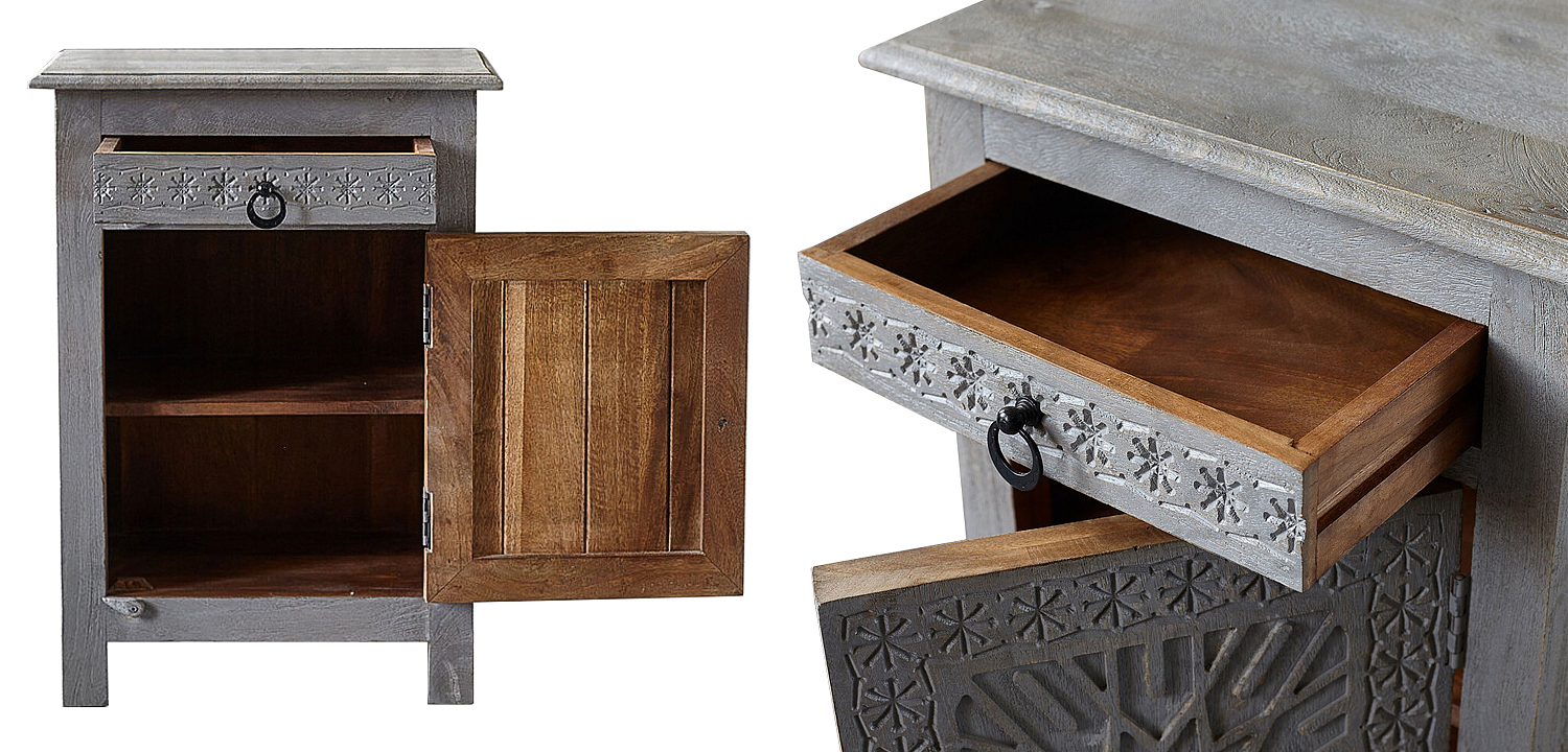 Тумба Indian Antique Furniture Akshi Nightstand Тумба Indian Antique Furniture Akshi Nightstand - Loft-Concept в Рязани