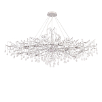 Люстра круглая подвесная с декором в виде ветвей и прозрачных подвесок из стекла в форме капель Droplet Chandelier варинант исполнения - 2 | Loft Concept в Рязани