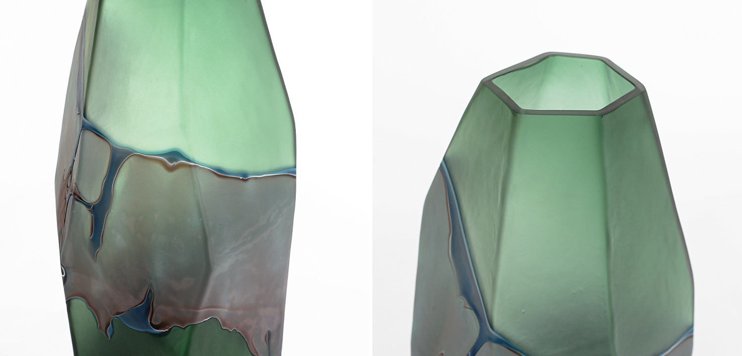 Ваза Polygonal Vase green Ваза Polygonal Vase green - Loft-Concept в Рязани