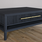 Кофейный стол Primo с двумя ящиками Черный дуб варинант исполнения - 4 | Loft Concept в Рязани