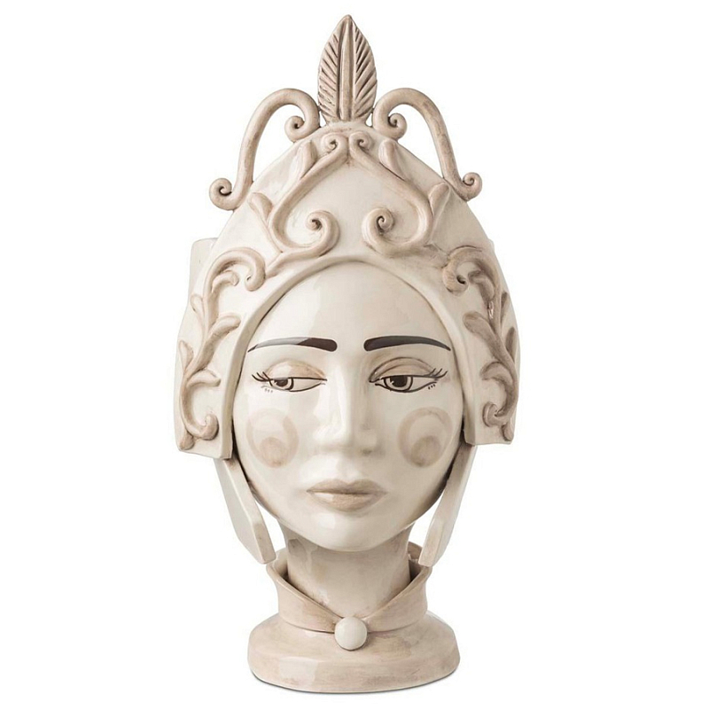 Ваза Vaso Moro Lady Paladin White Бежевый в Рязани | Loft Concept 